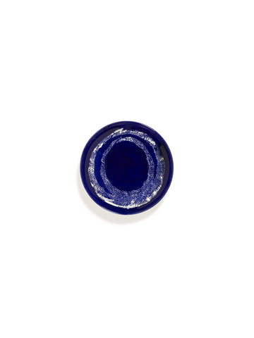 Ottolenghi Small Stoneware Plates Available in 11 Styles - Lapis Lazuli Swirl White Dots - Serax - Playoffside.com