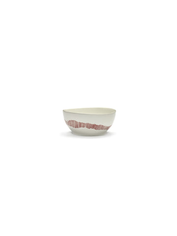 Ottolenghi Bowls Available in 2 Sizes & 6 Styles - White Swirl-stripes Red / Small - Serax - Playoffside.com