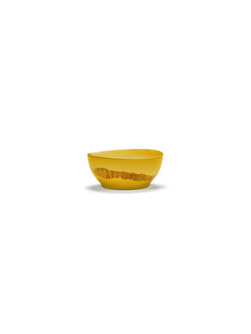 Ottolenghi Bowls Available in 2 Sizes & 6 Styles - Sunny Yellow Swirl Red Stripes / Small - Serax - Playoffside.com