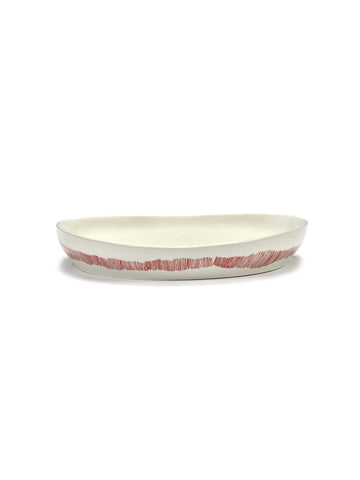 Stoneware High Serving Plates Available in 2 Sizes & 5 Styles