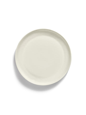 Low Serving Plates Available in 3 Styles - White Swirl with Blue Stripes - Serax - Playoffside.com