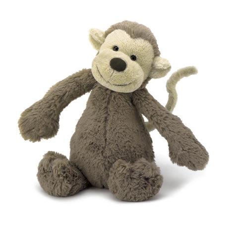 Jellycat - Bashful Monkey Beautiful Baby Teddybear Suitable from Birth - M - Playoffside.com