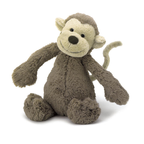 Jellycat - Bashful Monkey Beautiful Baby Teddybear Suitable from Birth - S - Playoffside.com
