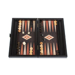 Wenge Wooden Backgammon Set Available in 2 Sizes