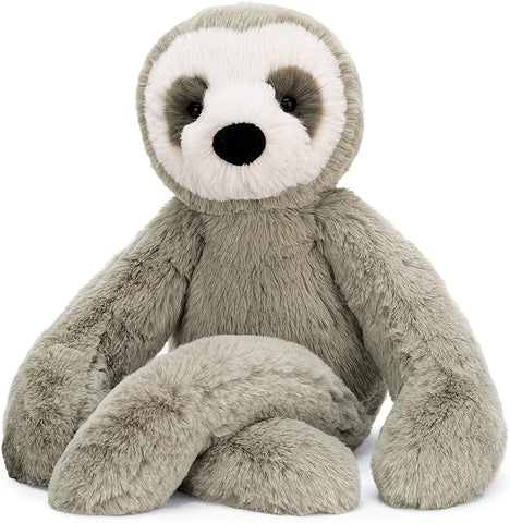 Adoring Sloth Teddybear Suitable from Birth - Medium - Jellycat - Playoffside.com