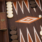 Luxe Natural Walnut Burl Backgammon - Default Title - Manopoulos - Playoffside.com