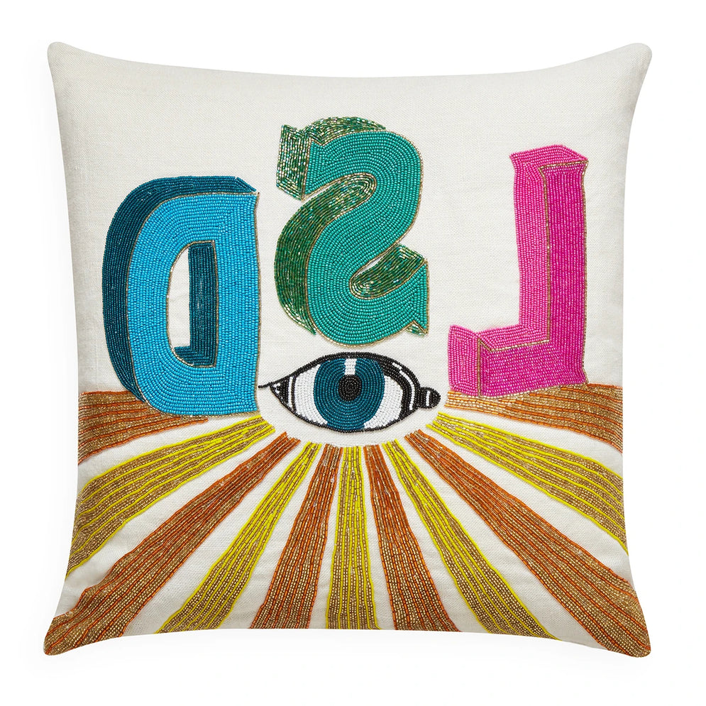 Jonathan Adler LSD Beaded Pillow - Thumbnail 3