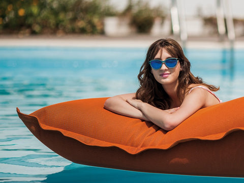 Big Bag Pool Float Available in 7 Colours - Mustard - Ogo - Playoffside.com