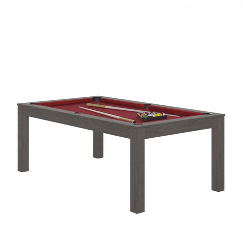 Charme Pool Table - Grey / Red / WithTop - Rene Pierre - Playoffside.com