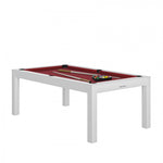 Rene Pierre - Charme Pool Table - White / Red / WithTop - Playoffside.com