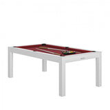 Charme Pool Table - White / Red / WithTop - Rene Pierre - Playoffside.com