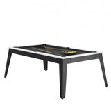 Steel Pool Table - white / grey / Grey Cloth / With Top - Rene Pierre - Playoffside.com