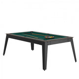 Steel Pool Table - Anthracite / grey / Green Cloth / With Top - Rene Pierre - Playoffside.com