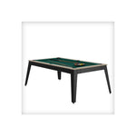 Steel Pool Table - Oslo / grey / Green Cloth / With Top - Rene Pierre - Playoffside.com