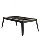 Rene Pierre - Steel Pool Table - Oslo / grey / Grey Cloth / With Top - Playoffside.com
