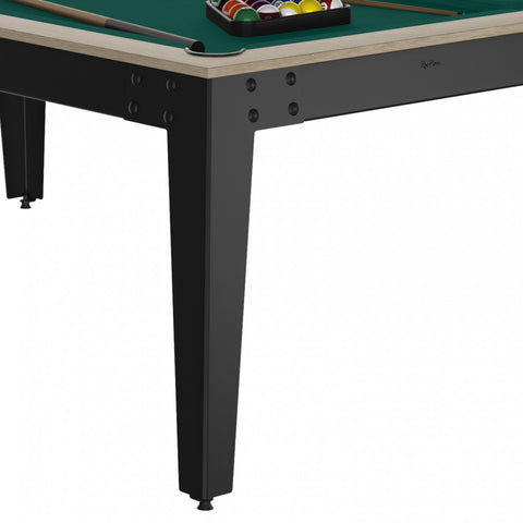 Rene Pierre - Steel Pool Table - Oak sanded / white / Grey Cloth / Without Top - Playoffside.com
