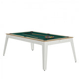 Steel Pool Table - Oslo / white / Green Cloth / With Top - Rene Pierre - Playoffside.com