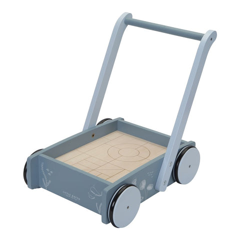 Baby Walker and Trolley With Wood Blocks - Pink - Little Dutch - Playoffside.com