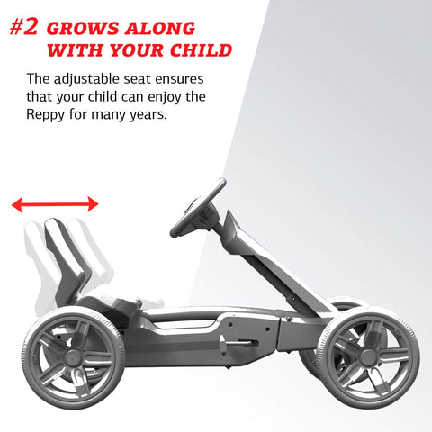Reppy Roadster Pedal Car for Children 2.5 to 6 Years Old - Default Title - Berg - Playoffside.com