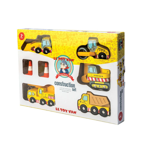 Le Toy Van - Set of 5 Wooden Construction Vehicles Suitable from 3 years old - Default Title - Playoffside.com