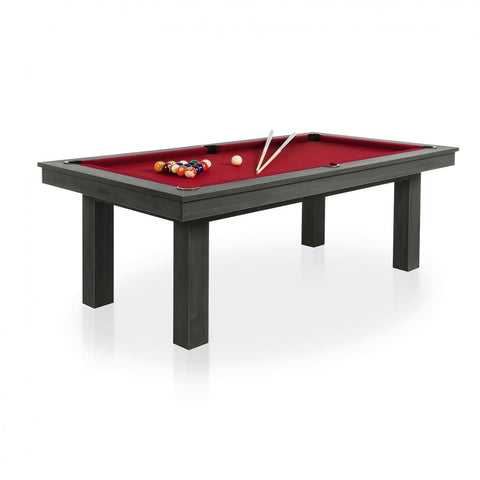 Rene Pierre - Lafite Grey Pool Table - Red / With Top - Playoffside.com