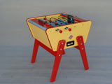 Stella 2 Player Design Football Table Indoor - Yellow & Red / Round red handles - Stella - Playoffside.com