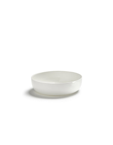 Serax - White Porcelain Deep Plates Available in 4 Sizes & 2 Styles - Glazed / S - Playoffside.com