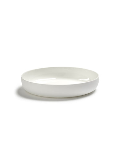 Serax - White Porcelain Deep Plates Available in 4 Sizes & 2 Styles - Standard Model / L - Playoffside.com