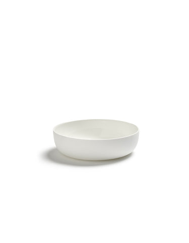 Serax - White Porcelain Deep Plates Available in 4 Sizes & 2 Styles - Standard Model / S - Playoffside.com