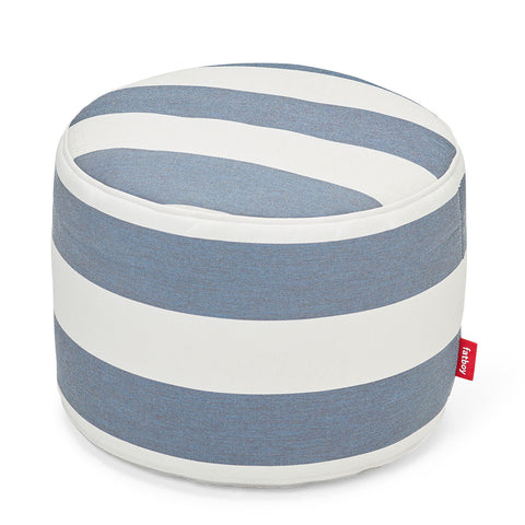 Point Outdoor Pouf Available in 4 Colors - Stripe Ocean Blue - Fatboy - Playoffside.com
