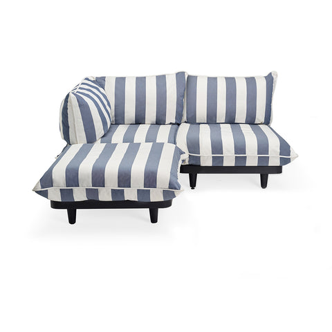 Paletti Medium Outdoor Sofa 3 Modules Available in 4 Colors - Left / Stripe Ocean Blue - Fatboy - Playoffside.com