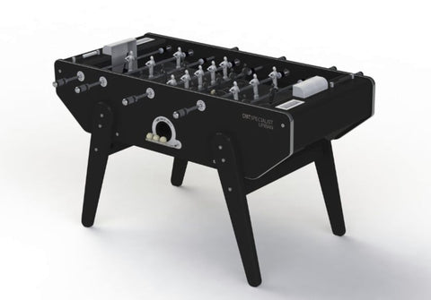 Specialist Urban Luxury Design Football Table - Black / Polished aluminium round - Debuchy By Toulet - Playoffside.com