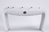Blackball Contemporary White Design Football Table - Long White Grip - Debuchy By Toulet - Playoffside.com