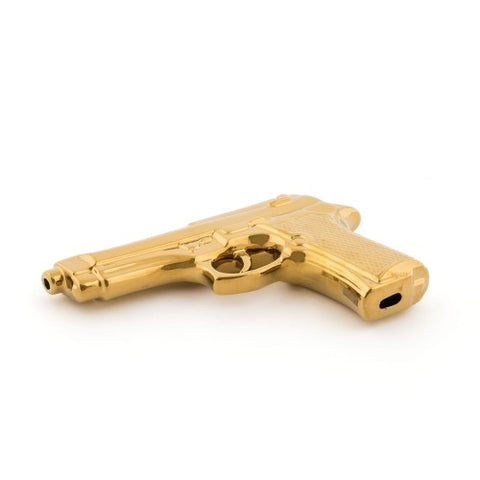 Gun Made from Fine Porcelaine Available in 2 Colours - Gold - Seletti - Playoffside.com
