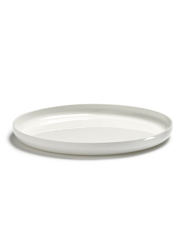 Serax - White Porcelain High Plates Piet Boon Available in 6 Sizes & 2 Styles - Glazed / XXL - Playoffside.com