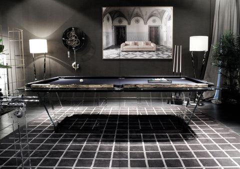 T1.8 Biliardo Pool Table 8 feet - Luxury Billiard - Black - Teckell - Playoffside.com