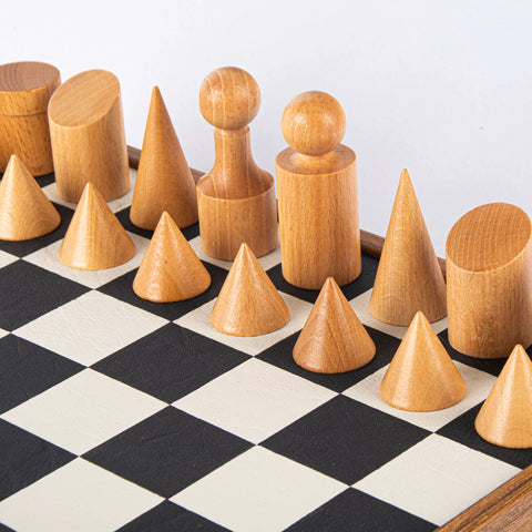 Manopoulos - Bauhaus Style Chess Set 40 x 40 cm board and 8.5 cm King - Default Title - Playoffside.com