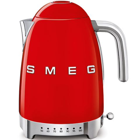 Smeg - Smeg Kettle with Temperature Control - Red - Playoffside.com