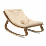 Baby Rocker LEVO Available in 5 Colors & 2 Wood Types - Fur Milk / Walnut - Charlie Crane - Playoffside.com