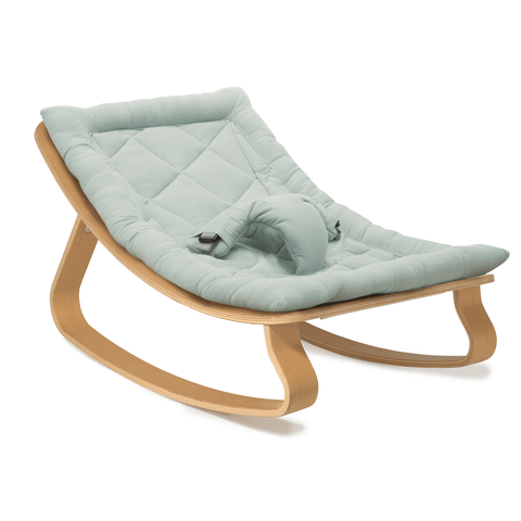 Baby Rocker LEVO Available in 5 Colors & 2 Wood Types - Organic Farrow Grey / Beech - Charlie Crane - Playoffside.com