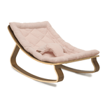 Charlie Crane - Baby Rocker LEVO Available in 5 Colors & 2 Wood Types - Organic Nude Pink / Walnut - Playoffside.com