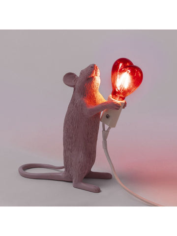 Mouse Table Lamp With Lightbulb Available in 3 Styles