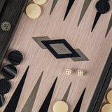 Grid Wood Illusion Design Backgammon Game - Default Title - Manopoulos - Playoffside.com
