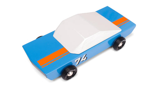 Candylab - Blue 74 Wooden Racing Car - Default Title - Playoffside.com