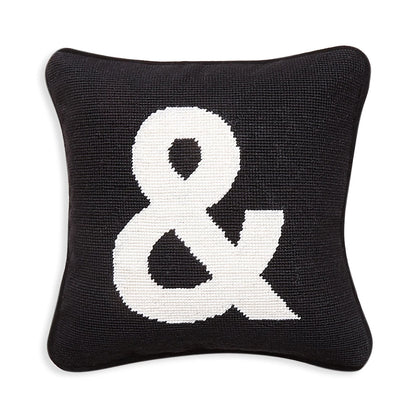 "&" Needlepoint Luxury Throw Pillow - Default Title - Jonathan Adler - Playoffside.com