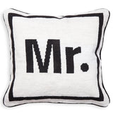 "Mr." Needlepoint Luxe Throw Pillow - Default Title - Jonathan Adler - Playoffside.com