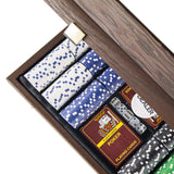 Manopoulos - Luxury Poker Set Inc. Cards & Chips with Wooden Case - Default Title - Playoffside.com
