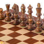 Mahogany Wood Chess set 40 cm Board and Staunton Chessmen 8.5 cm king - Default Title - Manopoulos - Playoffside.com