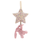 Jellycat - Musical Pull Toy for Babies Pink Bunny Teddybear Suitable from Birth - Default Title - Playoffside.com