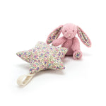 Jellycat - Musical Pull Toy for Babies Pink Bunny Teddybear Suitable from Birth - Default Title - Playoffside.com